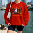 thumbnail image 1 of Hallowieners Dachshund Halloween Funny Dog Costume Sweatshirt, up to Size 5XL, 1 of 2