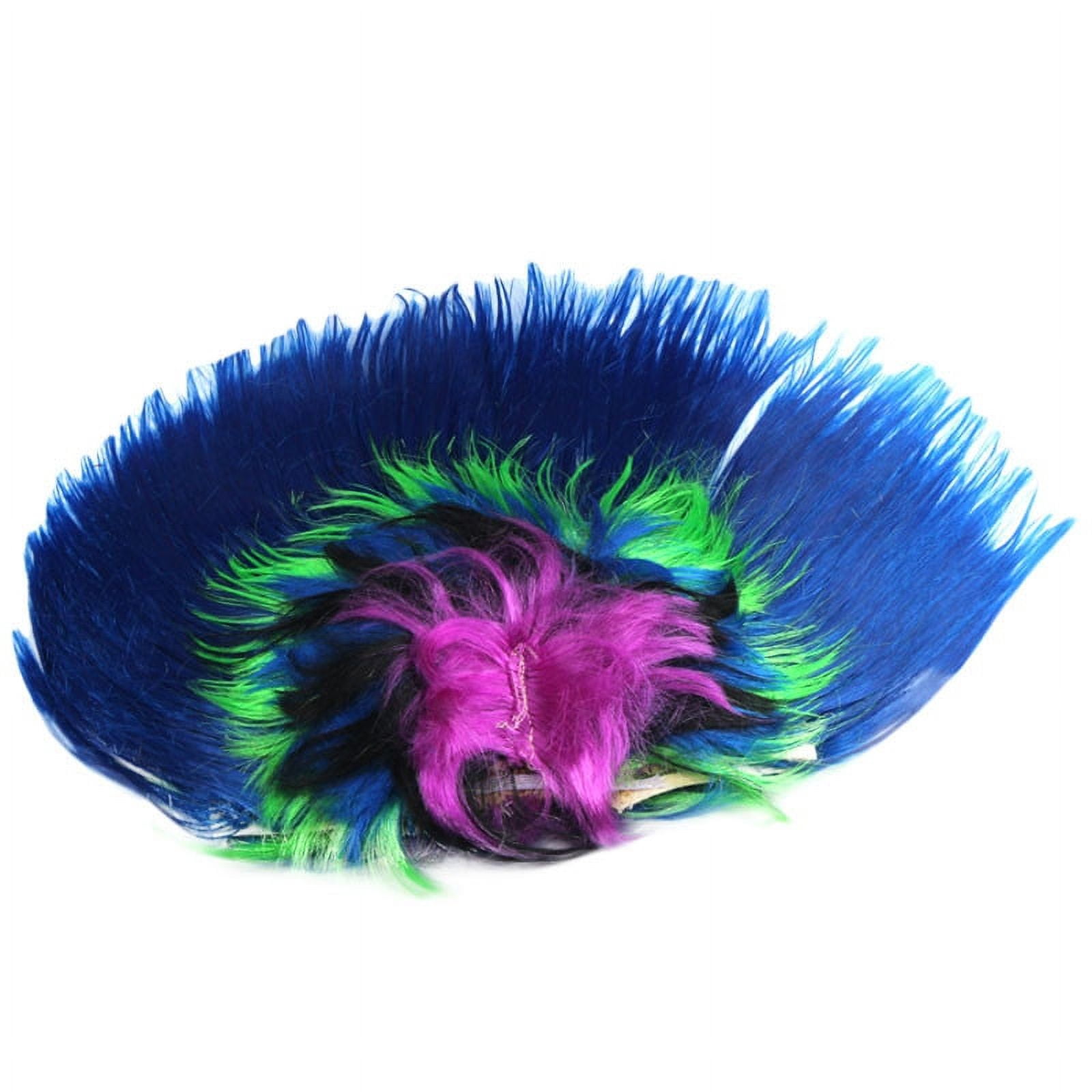 Hallowmas Masquerade Punk Mohican hairstyle Cockscomb Hair Fiber