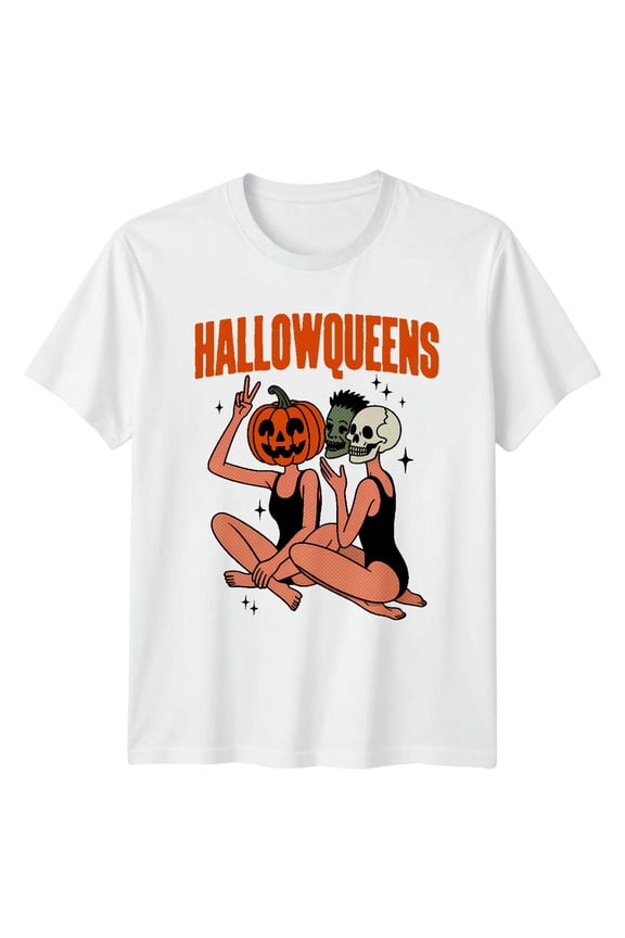 Hallowqueens Monsters Graphic Tee Womens Mens Unisex T Shirt