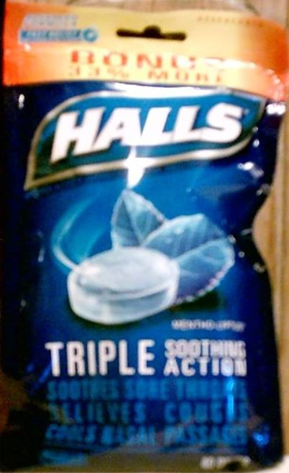 Mondelez Halls Cough Suppressant/Oral Anesthetic, 40 ea