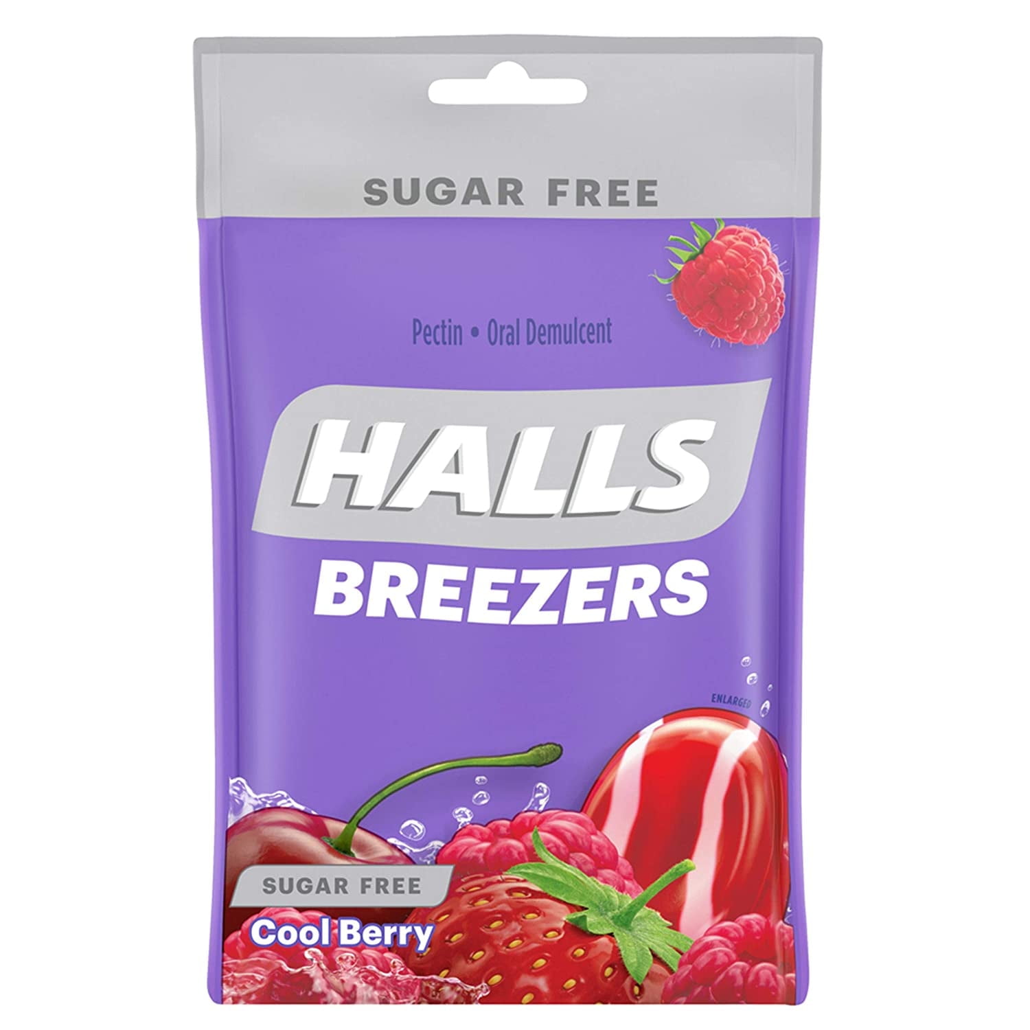 Halls Breezers Drops Sugar Free Cool Berry 20 Each (Pack of 2) - Walmart.com