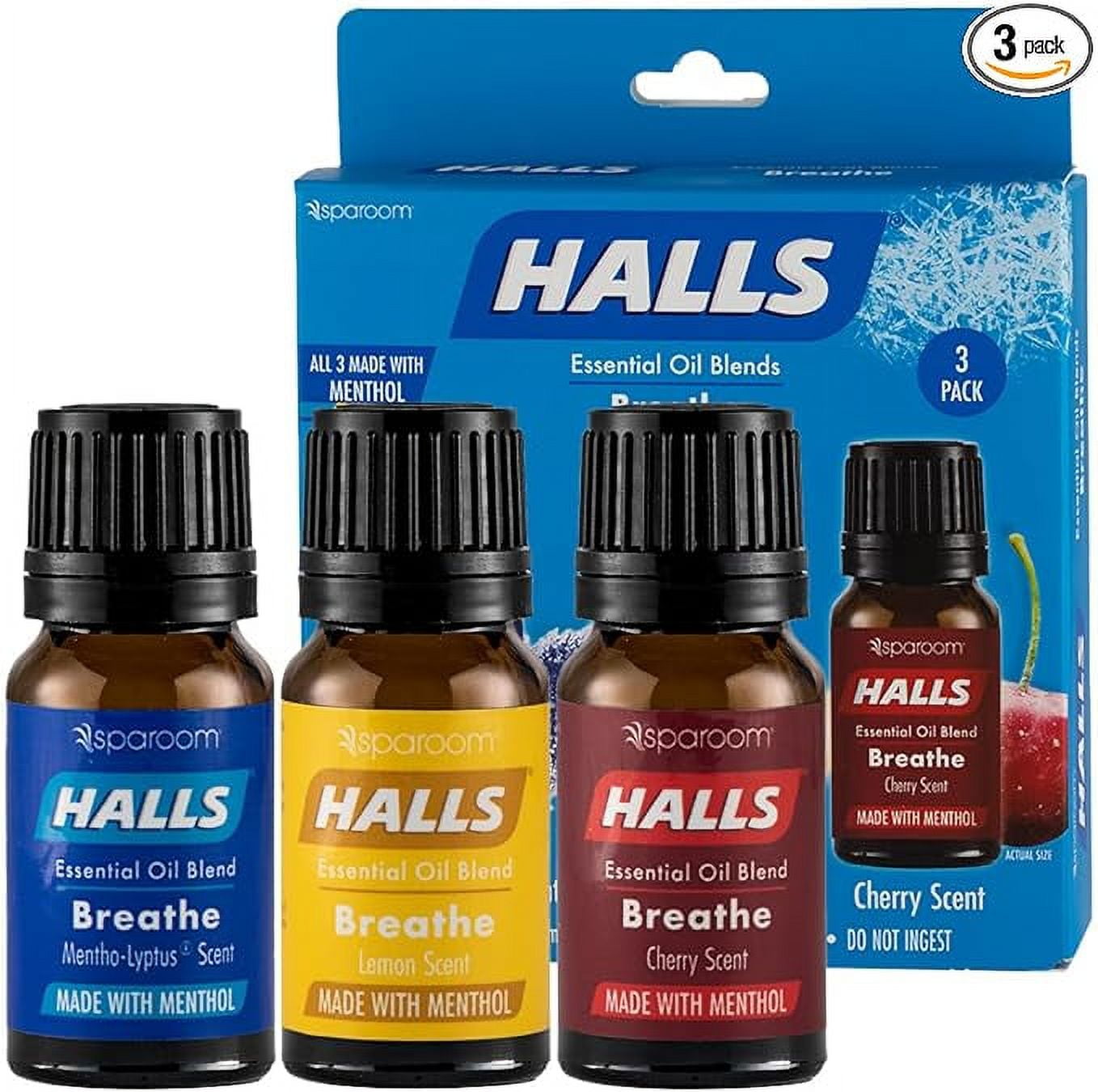 Halls Breathe Essential Oil Blends, 3-Pack, 10-ml main image 1