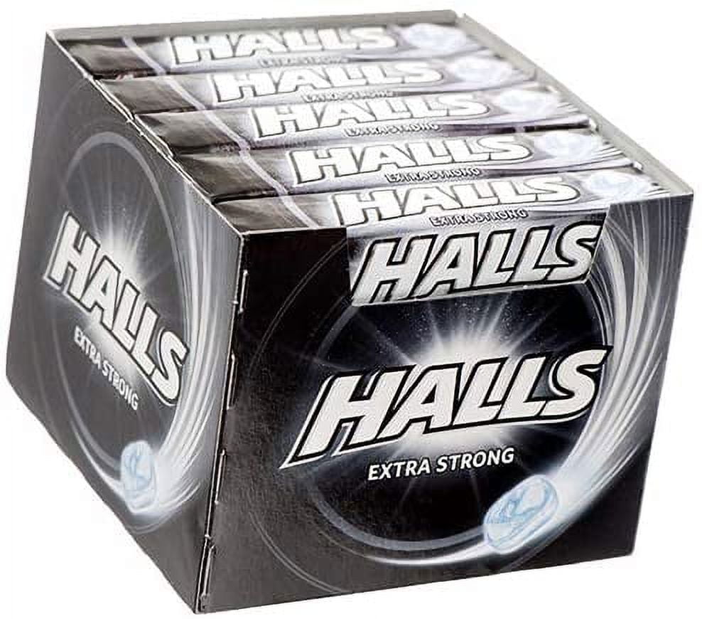 Halls Extra Strong Cough Drops with Menthol 180 Drops (20 Sticks of