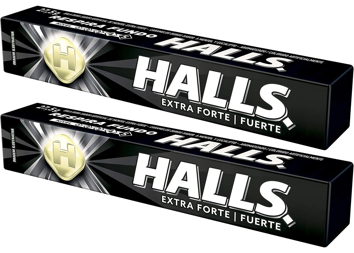 Halls Extra Strong Individually Wrapped Mint Throat Drops, Level 5, 20
