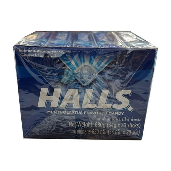 Halls Mentholyptus Flavor Candy 20 Stick 34g