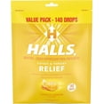 thumbnail image 1 of Halls Relief Honey Lemon Cough Drops, Value Pack, 140 Drops, 1 of 6