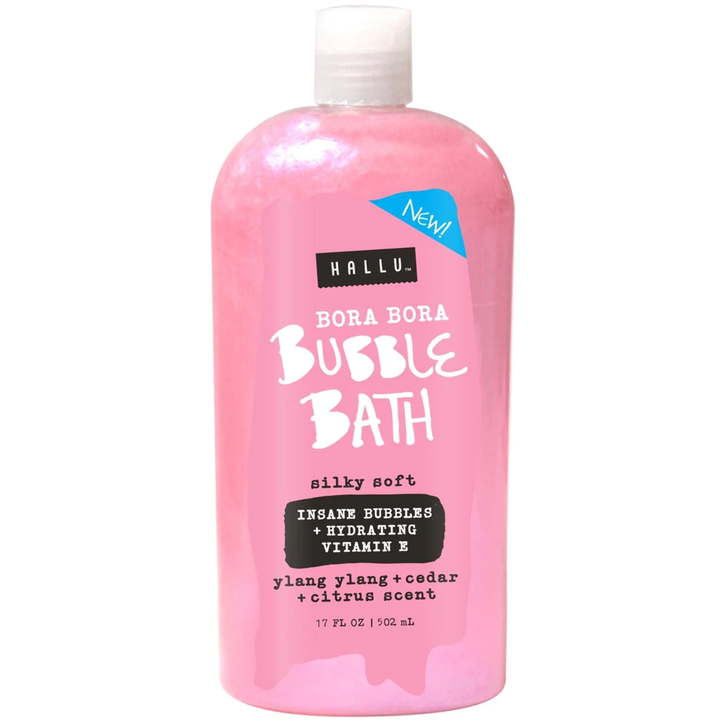 Hallu Bora Bora Bubble Bath, Cedar Citrus Scent, UltraHydrating With