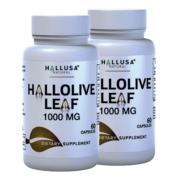 Hallusa Natural - Olive Leaf Extract 2000mg - Immune Support Supplement - Organic Olive Leaf Extract Capsules - 120 - Vegan, Non -GMO