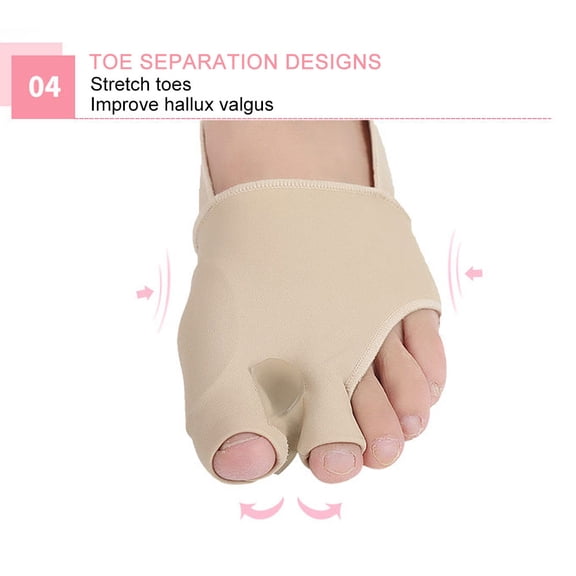 Hallux Valgus Bunion Corrector Elastic Skin Friendly Toe Separator Correction Tool For Improved Comfort And Alignment Suitable For Sizes 35-45
