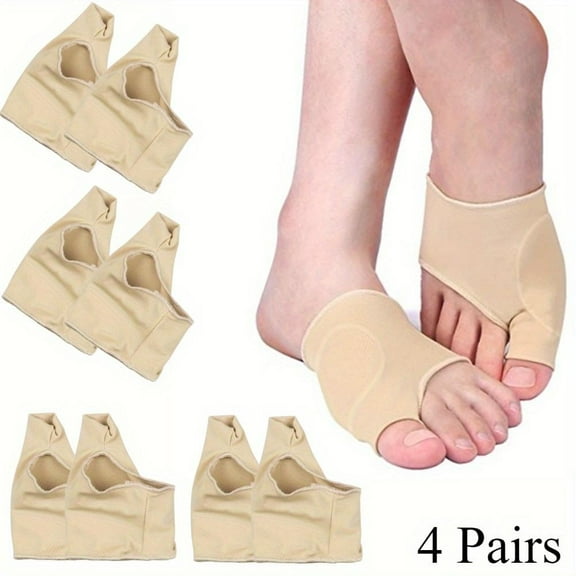 Hallux Valgus Orthotic Device 4 Pairs Bunulitis Relief Sleeve with Gel Bunulitis Pad Beauty & Personal Care toe sock Healthcare Man