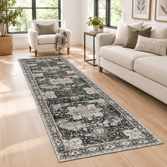 Hallway 3x16 Runner Rug - Large Boho Rugs For Living Room Stain ...