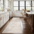 thumbnail image 1 of Hallway 3x8 Washable Runner Rug: Abstract Stain Resistant Entryway Kitchen Area Rugs Farmhouse Soft Bathroom Bedroom Print Floor Mat Thin Non-slip Indoor Carpet For Living Room Laudry(3x8 Beige/cream, 1 of 8