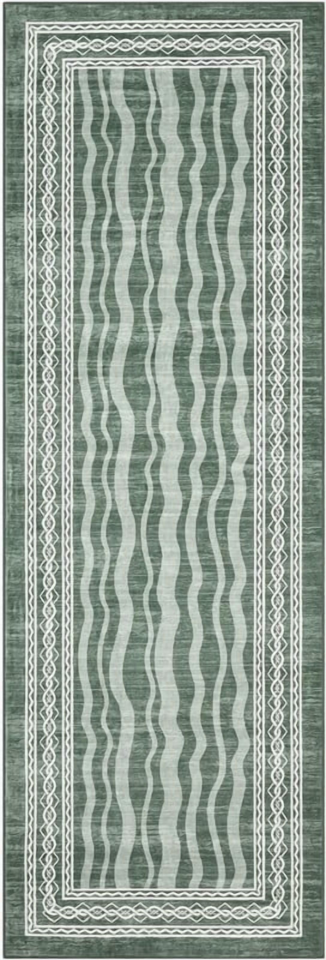 Hallway Rugs 5x7 Rug Runner Printed Vintage Floral Machine Washable ...