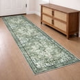 thumbnail image 1 of Brisasol Runner Rug for Floors 2x7 Washable Kitchen Rug and Runners Low Pile Soft Printed Green Indoor Carpet Runner for Hallway Bedroom Entryway, 1 of 9