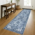 thumbnail image 1 of Brisasol Runner Rug for Hallway 2x8 Washable Kitchen Rug and Runners Low Pile Soft Printed Blue Indoor Carpet Runner for Bedroom Entryway, 1 of 7