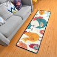 Hallway Runner Rug 2' X 6' Hand Drawn Chicken Area Rug NonSlip