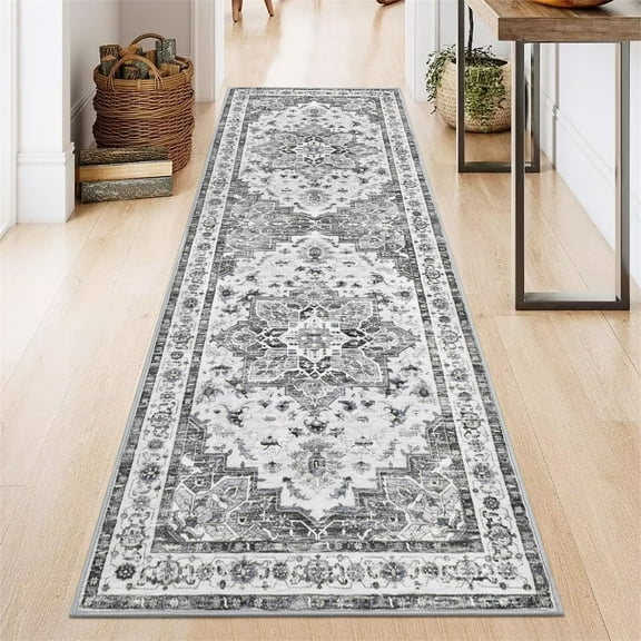 2' x 6' Boho Runner Rug Non Slip Washable Soft Carpet Area Rug for Entryway Hallway Kitchen Bedroom