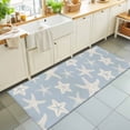 thumbnail image 1 of Hallway Runner Rug 2'x6', Blue Starfish Coastal Kitchen Runner Rugs Non-Slip Carpet Mats, Nautical Summer Ocean Abstract Art Bedside Rugs Runners Washable Floor Carpet for Bathroom Laundry Room, 1 of 8