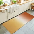 thumbnail image 1 of Hallway Runner Rug 2'x6', Burnt Orange Yellow Ombre Kitchen Runner Rugs Non-Slip Carpet Mats, Contemporary Art Abstract Aesthetics Bedside Rugs Runners Washable Floor Carpet for Bathroom Laundry Room, 1 of 8