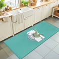 thumbnail image 1 of Hallway Runner Rug 2'x6', Dinosaur Kitchen Runner Rugs Non-Slip Carpet Mats, Teal Laundry Room Washing Machine Bedside Rugs Runners Washable Floor Carpet for Bathroom Laundry Room, 1 of 8