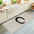 thumbnail image 1 of Hallway Runner Rug 2'x6', Grey Striped Kitchen Runner Rugs Non-Slip Carpet Mats, Black Geometric Vintage Stripes Ombre Bedside Rugs Runners Washable Floor Carpet for Bathroom Laundry Room, 1 of 8