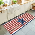 thumbnail image 1 of Hallway Runner Rug 2'x6', Independence Day Kitchen Runner Rugs Non-Slip Carpet Mats, 4 of July Blue Red Stars Striped Wood Bedside Rugs Runners Washable Floor Carpet for Bathroom Laundry Room, 1 of 8