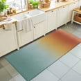 thumbnail image 1 of Hallway Runner Rug 2'x6', Orange Yellow Green Ombre Kitchen Runner Rugs Non-Slip Carpet Mats, Modern Art Aesthetics Abstract Bedside Rugs Runners Washable Floor Carpet for Bathroom Laundry Room, 1 of 8