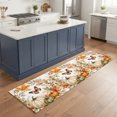 thumbnail image 1 of Hallway Runner Rug 2'x6', Pumpkins Fall Kitchen Runner Rugs Non-Slip Carpet Mats, Thanksgiving Butterfly Leaves Berry Bedside Rugs Runners Washable Floor Carpet for Bathroom Laundry Room, 1 of 8