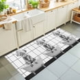 thumbnail image 1 of Hallway Runner Rug 2'x6', Vintage Grey Yak Kitchen Runner Rugs Non-Slip Carpet Mats, Bathtub Farmhouse Retro Art Bedside Rugs Runners Washable Floor Carpet for Bathroom Laundry Room, 1 of 8
