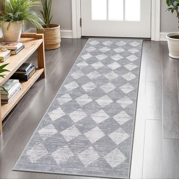 Hallway Runner Rug 2'x6' Washable Area Rugs Non Slip Laundry Rug Runner Floor Carpet Runners for Hallways Entryway Laundry Room Kitchen
