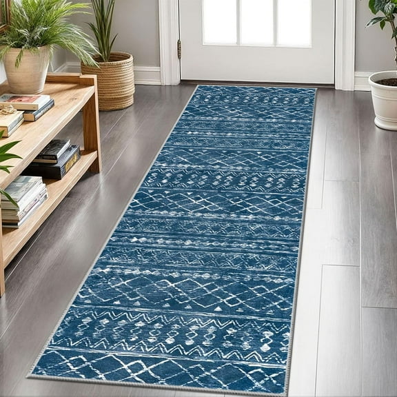Hallway Runner Rug 2'x6' Washable Area Rugs Non Slip Laundry Rug Runner Floor Carpet Runners for Hallways Entryway Laundry Room Kitchen