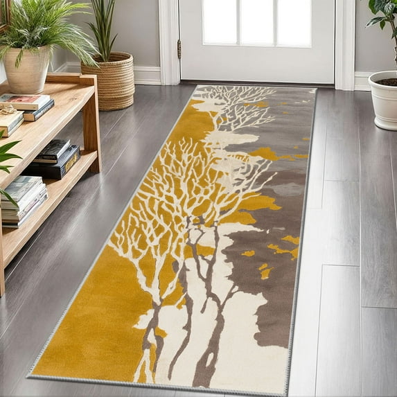 Hallway Runner Rug 2'x6' Washable Area Rugs Non Slip Laundry Rug Runner Floor Carpet Runners for Hallways Entryway Laundry Room Kitchen