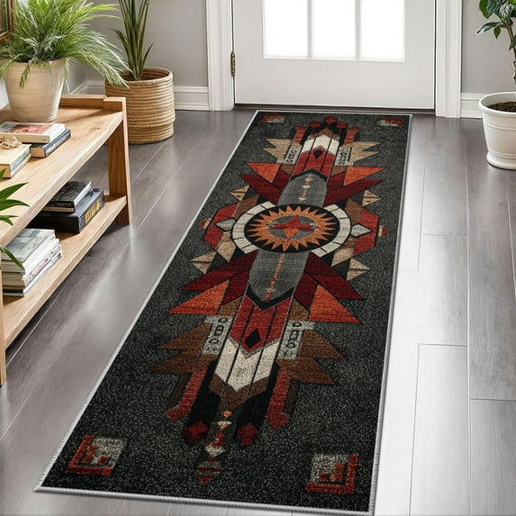 Hallway Runner Rug 2'x6' Washable Area Rugs Non Slip Laundry Rug Runner Floor Carpet Runners for Hallways Entryway Laundry Room Kitchen