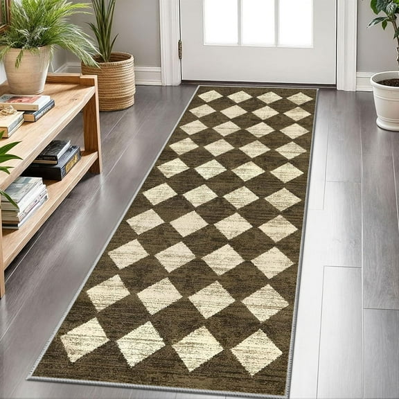 Hallway Runner Rug 2'x6' Washable Area Rugs Non Slip Laundry Rug Runner Floor Carpet Runners for Hallways Entryway Laundry Room Kitchen