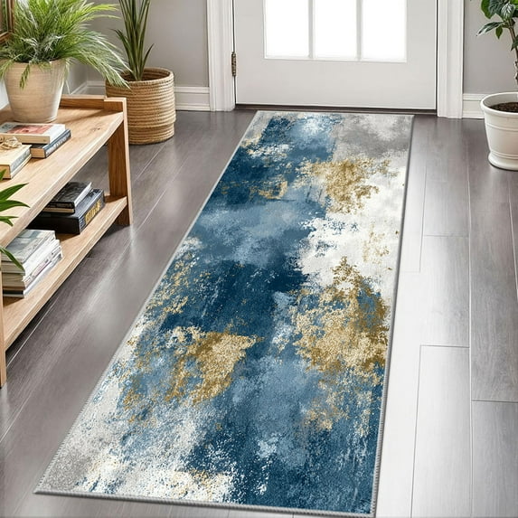 Hallway Runner Rug 2'x6' Washable Area Rugs Non Slip Laundry Rug Runner Floor Carpet Runners for Hallways Entryway Laundry Room Kitchen
