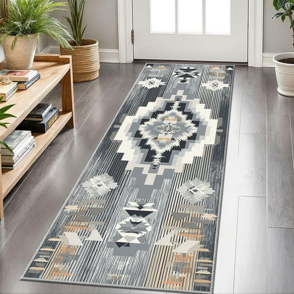 Hallway Runner Rug 2'x6' Washable Area Rugs Non Slip Laundry Rug Runner Floor Carpet Runners for Hallways Entryway Laundry Room Kitchen