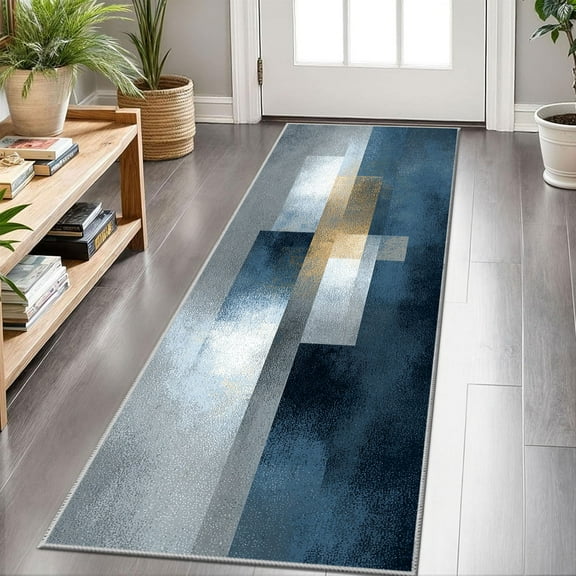 Hallway Runner Rug 2'x6' Washable Area Rugs Non Slip Laundry Rug Runner Floor Carpet Runners for Hallways Entryway Laundry Room Kitchen