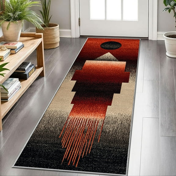 Hallway Runner Rug 2'x6' Washable Area Rugs Non Slip Laundry Rug Runner Floor Carpet Runners for Hallways Entryway Laundry Room Kitchen