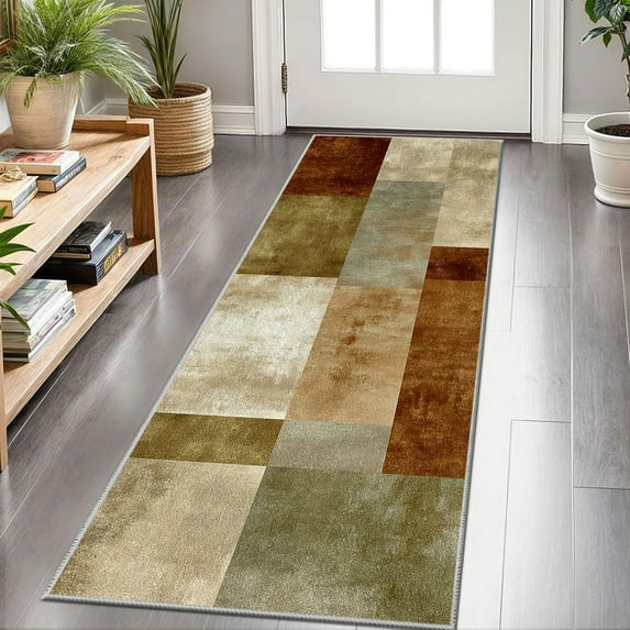 Hallway Runner Rug 2'x6' Washable Area Rugs Non Slip Laundry Rug Runner Floor Carpet Runners for Hallways Entryway Laundry Room Kitchen