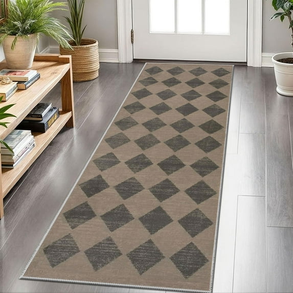Hallway Runner Rug 2'x6' Washable Area Rugs Non Slip Laundry Rug Runner Floor Carpet Runners for Hallways Entryway Laundry Room Kitchen