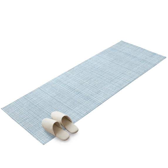 Hallway Runner Rug 2x6ft Misty Blue Rustic Washable Runner Rug Non Slip ...