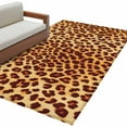 thumbnail image 1 of Hallway Runner Rugs 2.7x5 Ft, Leopard Texture Print Non Slip Area Rugs for Kitchen Bedroom Entryway, Orange Yellow Retro Farmhouse Washable Carpet Runner Rug Floor Mats for Bedroom Home Decor, 1 of 9