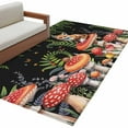 thumbnail image 1 of Hallway Runner Rugs 2.7x5 Ft, Mushroom Non Slip Area Rugs for Kitchen Bedroom Entryway, Fox Botanical Leaf Green Black Butterfly Washable Carpet Runner Rug Floor Mats for Bedroom Home Decor, 1 of 9