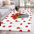 thumbnail image 1 of Hallway Runner Rugs 2.7x5 Ft, Red Tulip Flowers Non Slip Area Rugs for Kitchen Bedroom Entryway, Spring Floral Vintage Drum Rustic Washable Carpet Runner Rug Floor Mats for Bedroom Home Decor, 1 of 8