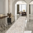thumbnail image 1 of Hallway Washable Runner Rug - 2'6x14 Kitchen Rugs Entryway Vintage Soft Floor Mat Non Slip Indoor Farmhouse Carpet For Bathroom Living Room Bedroom (2'6''x14'  Beige), 1 of 7