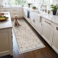 thumbnail image 1 of Hallway Washable Runner Rug - 3x6 Kitchen Rugs Entryway Vintage Soft Floor Mat Non Slip Indoor Farmhouse Carpet For Bathroom Living Room Bedroom (3 X 6  Beige), 1 of 9