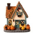 thumbnail image 1 of Hallween Glowing Pumpkin Ornament Resin Lighted Pumpkin House Decor with Warm Light, 1 of 6