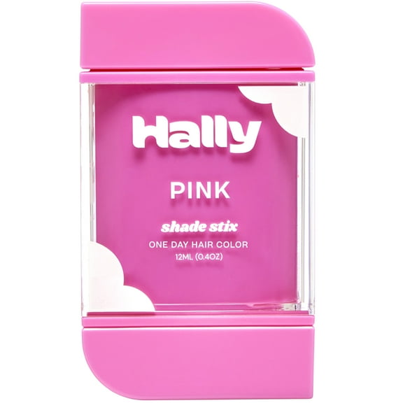 Hally Hair Shade Stix, Patent-Pending Temporary Hair Makeup, Pink, Vegan, 12 ml