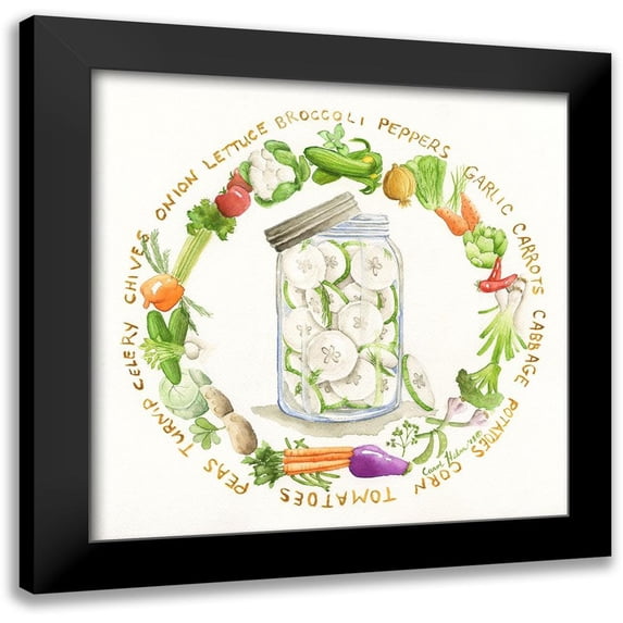 Halm, Carol 12x12 Black Modern Framed Museum Art Print Titled - Canning Season