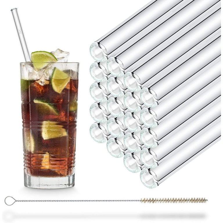 HALM Reusable Glass Straws Combo 9 inch + 8 inch + 6 inch Combo Pack – HALM  Straws